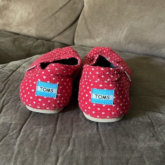Toms red polka dot flats - Picture 3 of 4
